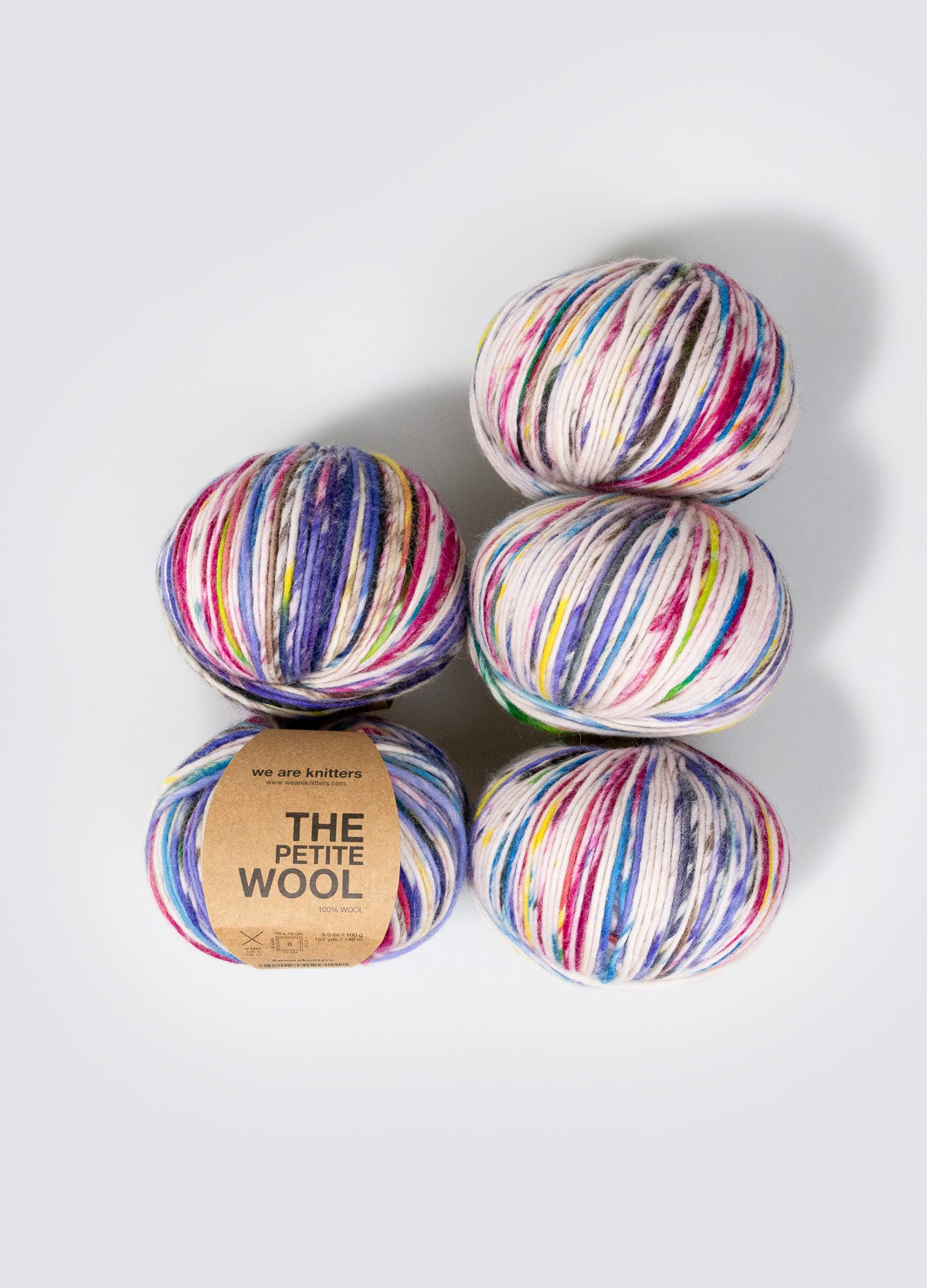 5 Pack of Petite Wool Yarn Balls - Outlet Edition